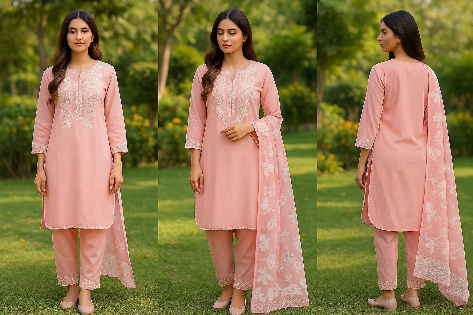 *Fabric: Khaddar*  
*Type: 3 Piece Embroidered Suit Farshi Shalwar