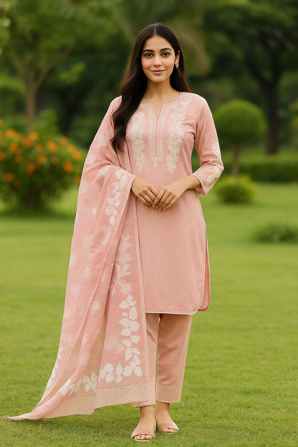 *Fabric: Khaddar*  
*Type: 3 Piece Embroidered Suit Farshi Shalwar