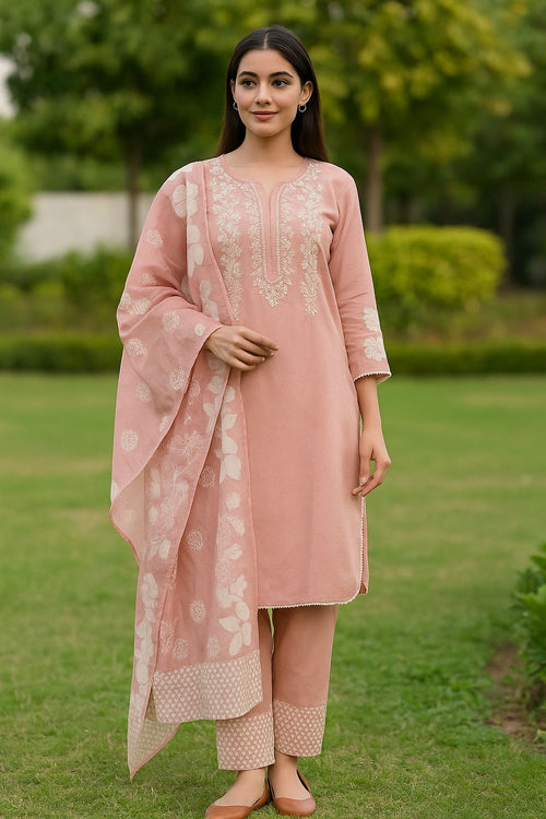 *Type: 3 Piece Embroidered Suit Farshi Shalwar